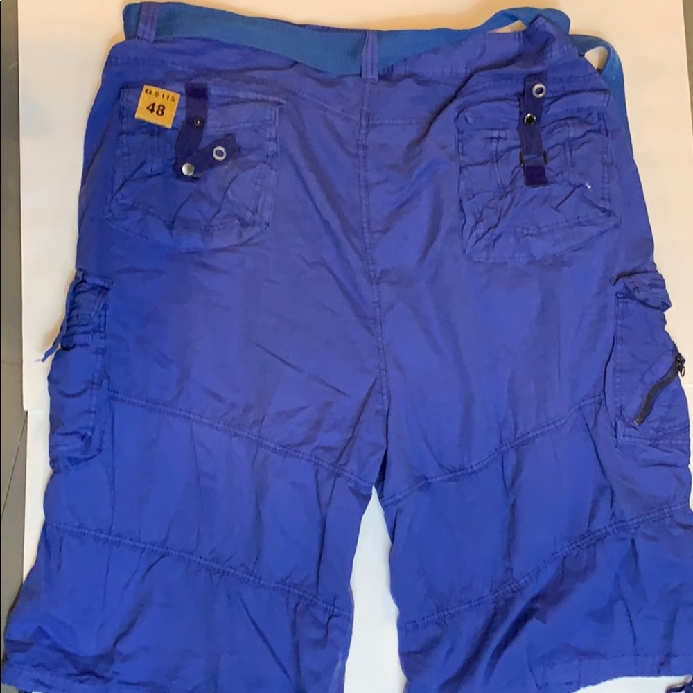Pair of gs115 brand shorts size 48 blue in color